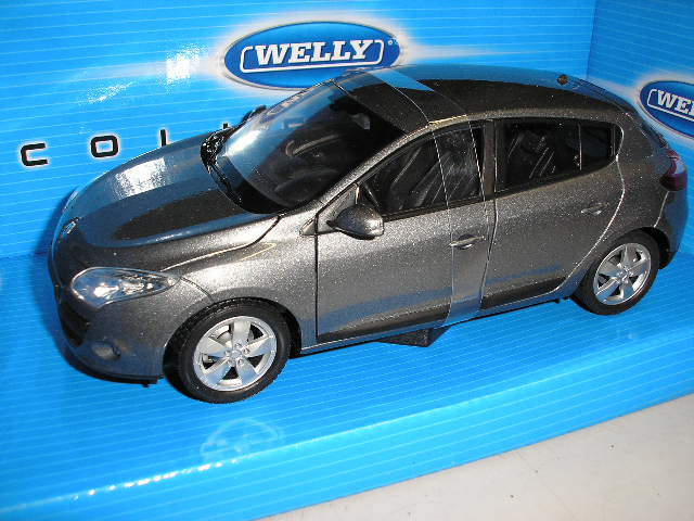 Renault Megane 2009 1-24 grey-Welly